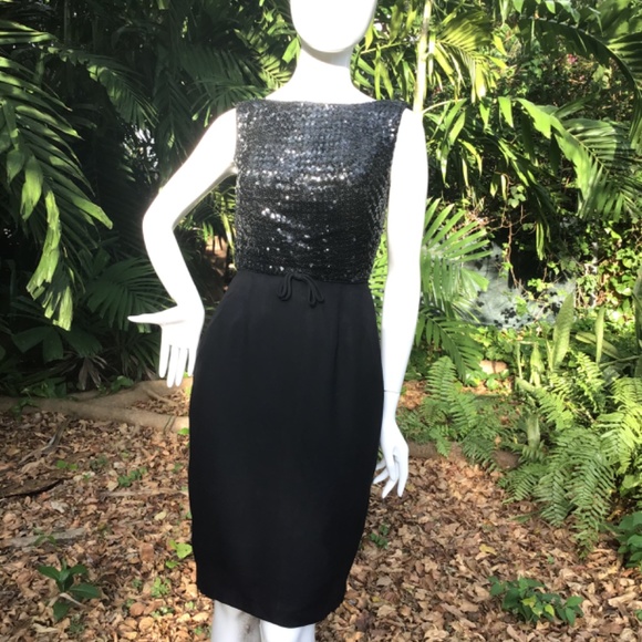 Vintage 1950s cocktail Dress - Picture 4 of 13